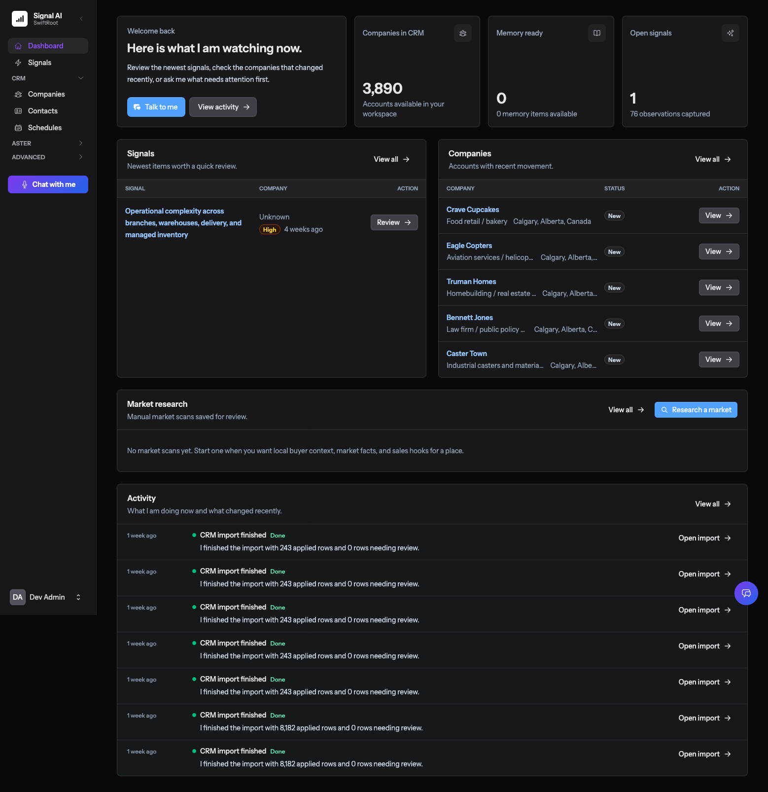 Sales Scout dashboard preview