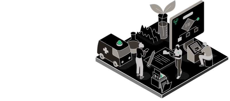 Workflow layer showing the day-to-day flow of work